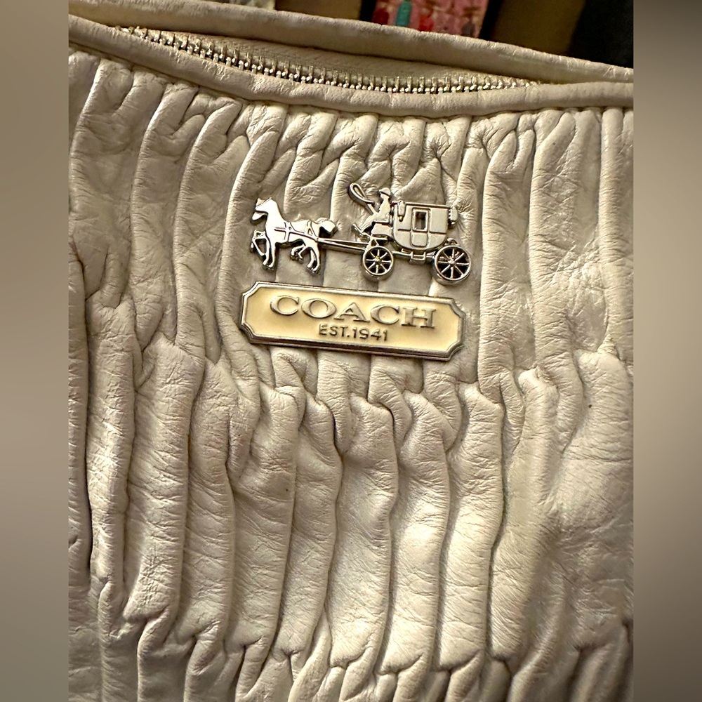 Coach Madison Sophia Gathered Leather Satchel - Picture 4 of 13